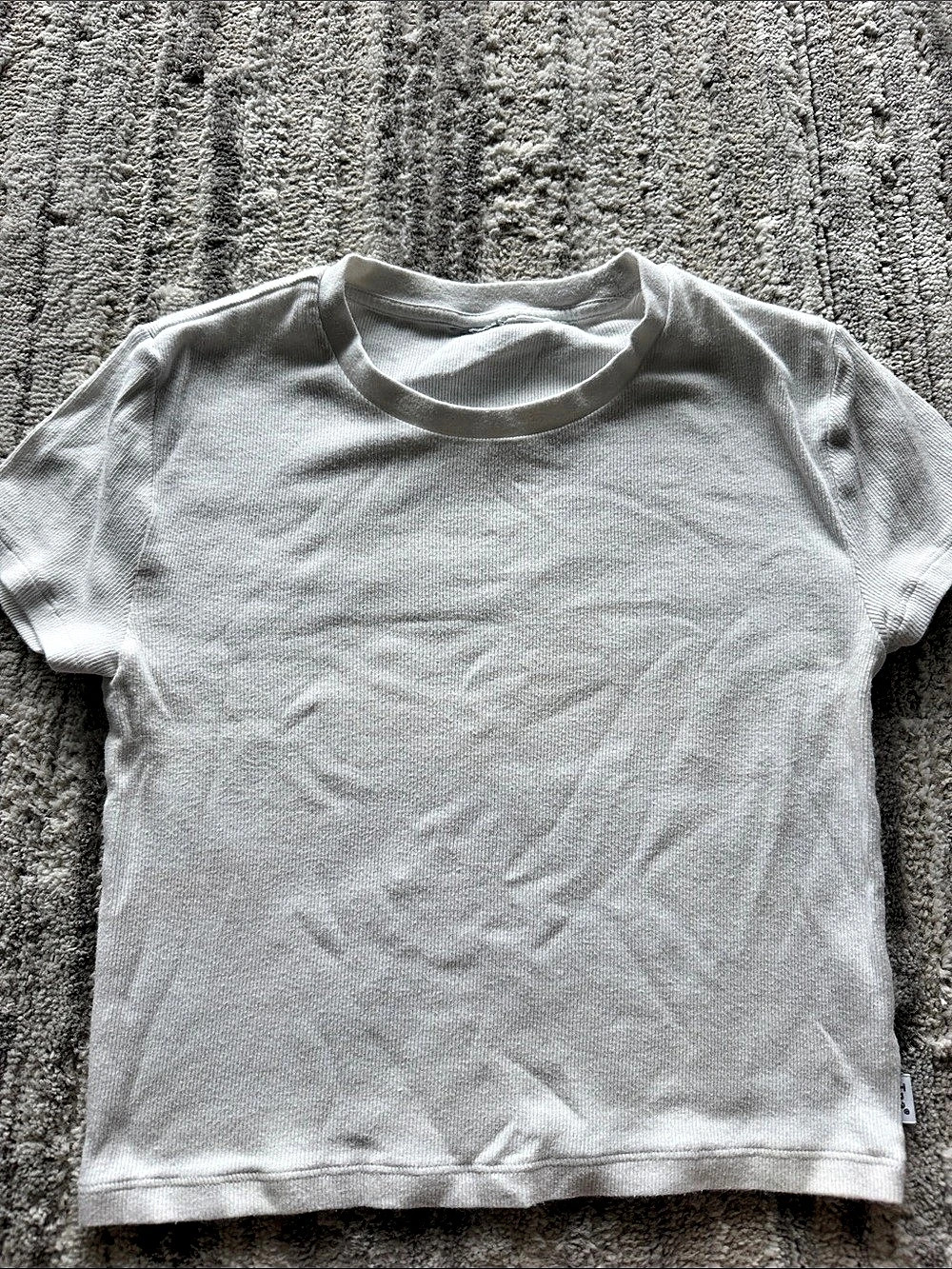 TNA White Crop TShirt